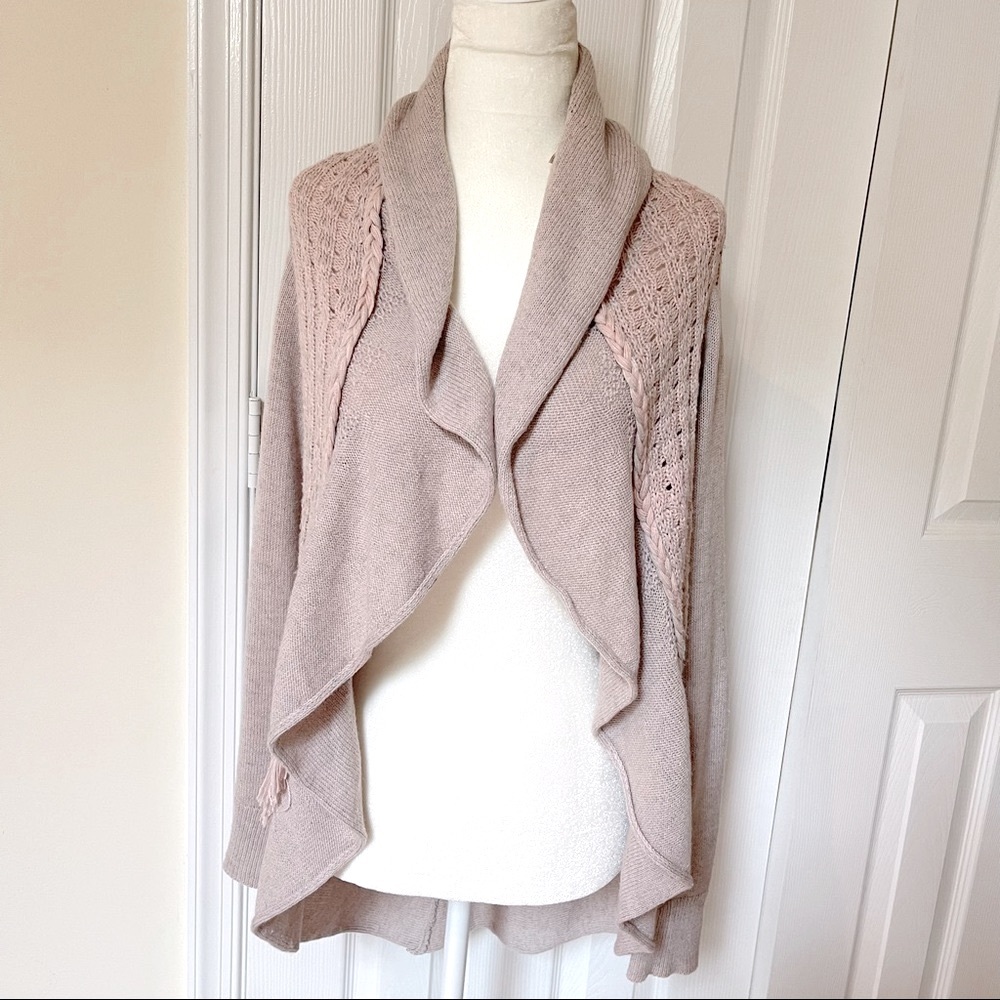 Anthropologie Sweater Cardigan rosette Small anthro jacket FairyCore - Picture 2 of 6